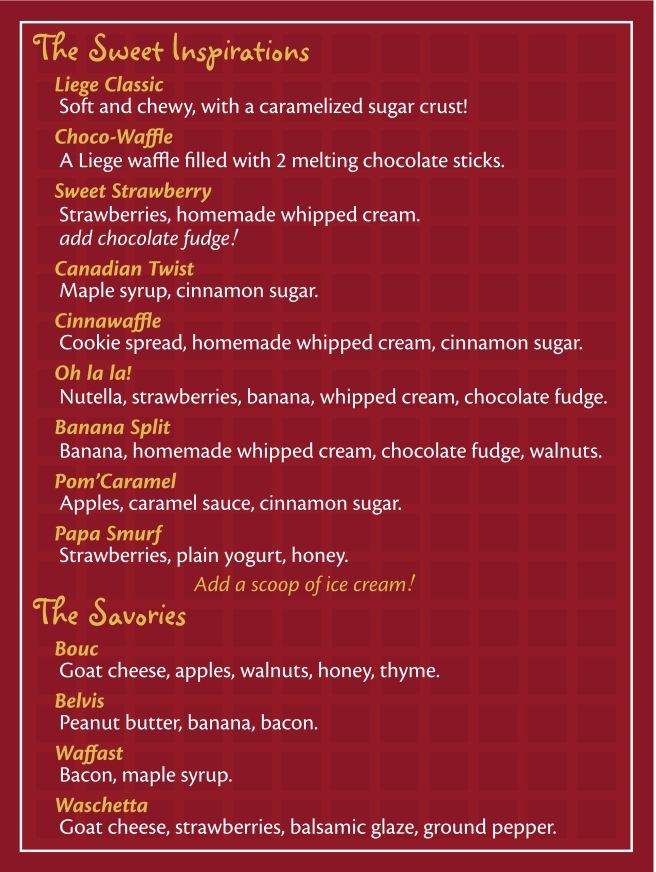 waffle menu_sweet